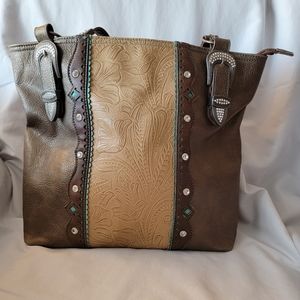 Leather handbag